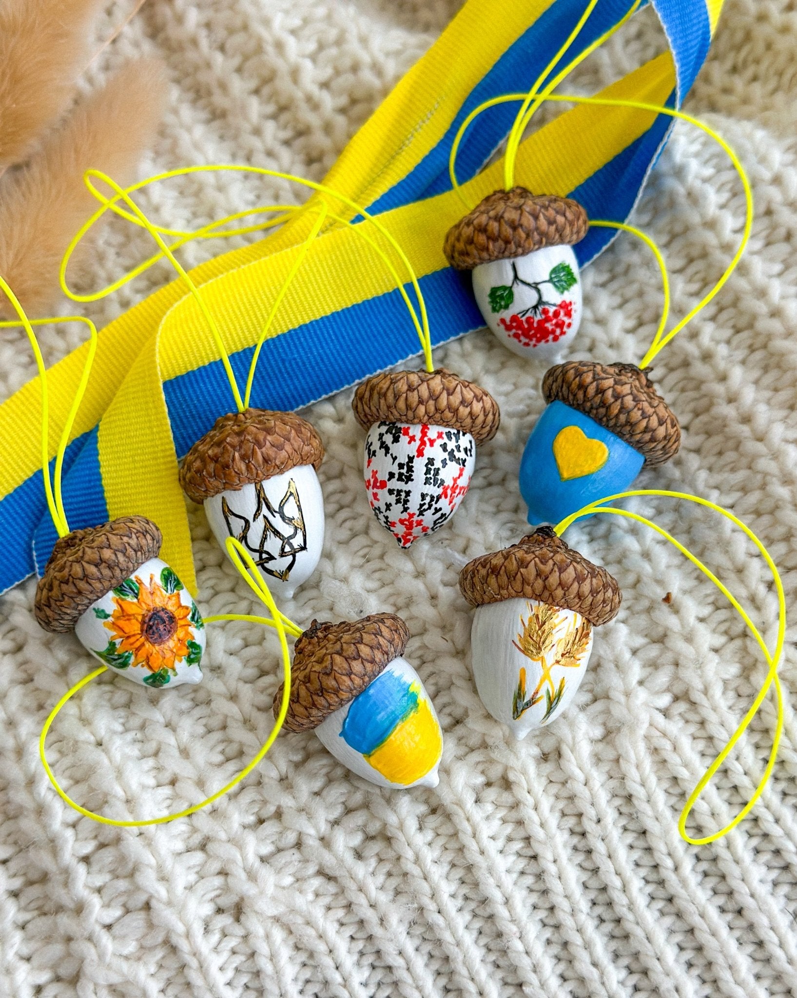 Ukrainian Set Of Acorns - WoollyFox